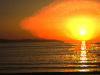 Sun burning the ocean